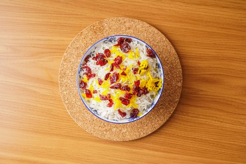 Pomegranate-rice